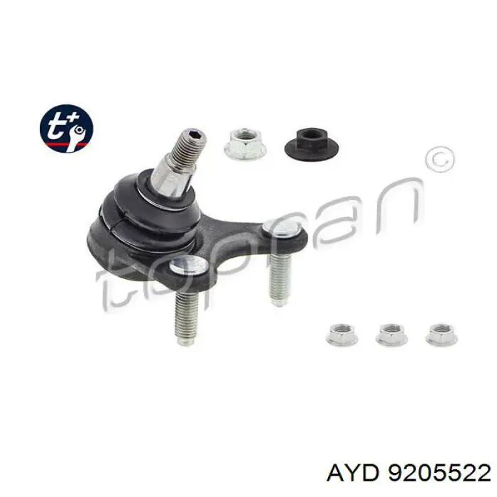 Кульова опора, нижня, ліва AYD 9205522 ціна, від 12.54 USD