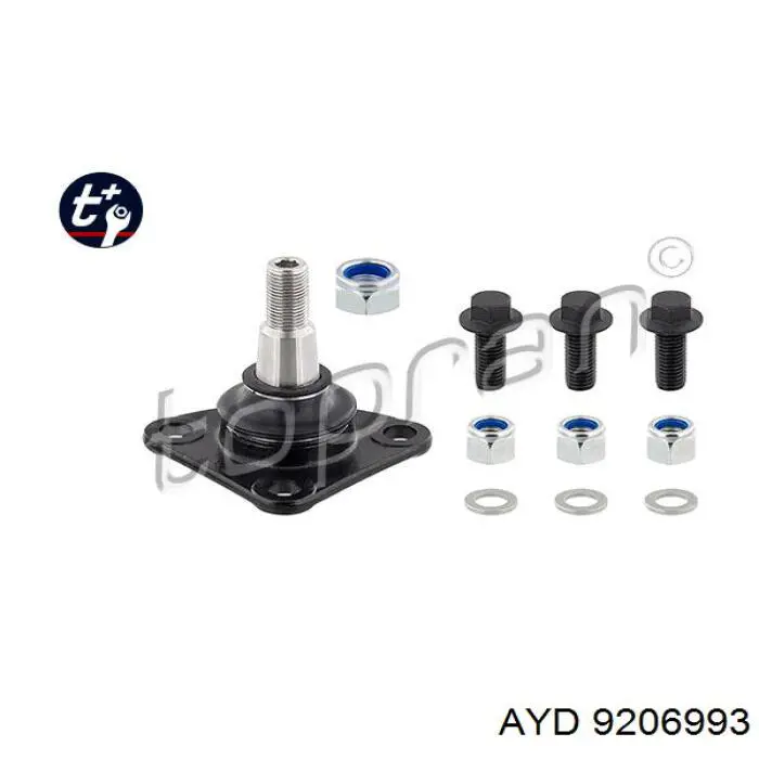 Кульова опора, нижня AYD 9206993 ціна, від 12.91 USD
