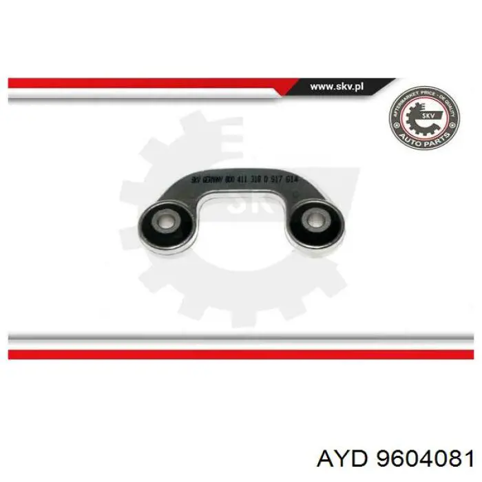 Стійка стабілізатора, переднього, права AYD 9604081 ціна, від 9.09 USD