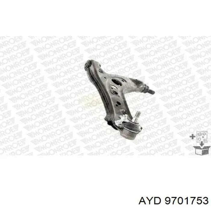 Купити 9701753 AYD Важіль передньої підвіски нижній, правий
