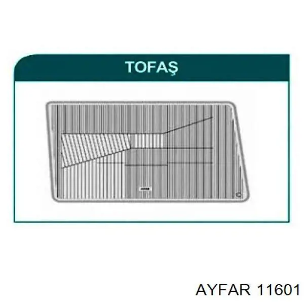 Скло фари правої C11550 Ayfar