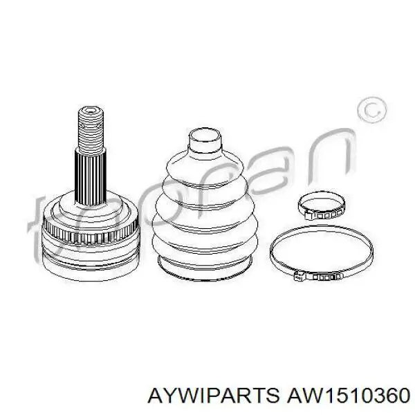 ШРУС зовнішній передній AW1510360 Aywiparts