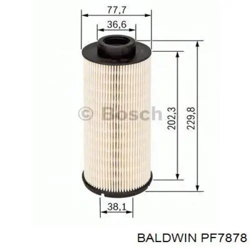 PF7878 Baldwin фільтр паливний