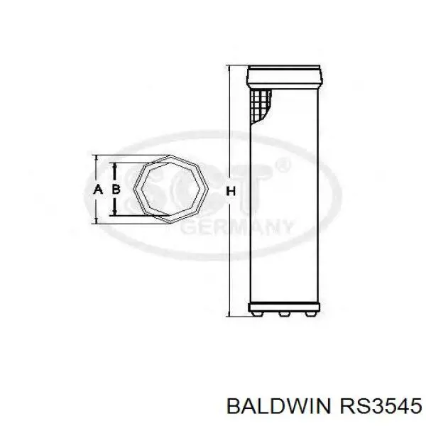 Купити RS3545 Baldwin Автомобільний фільтр повітря