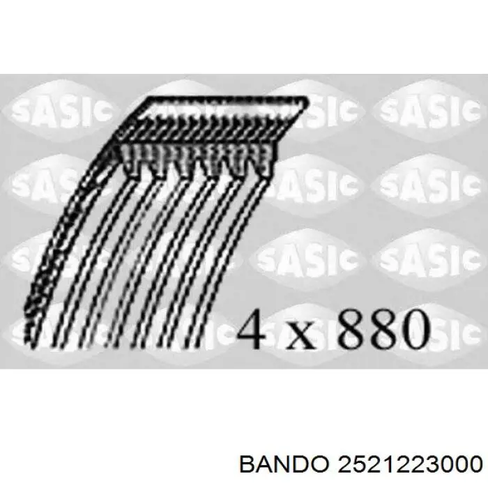 Клиновий ремінь Bando 2521223000 ціна, від 5.11 USD