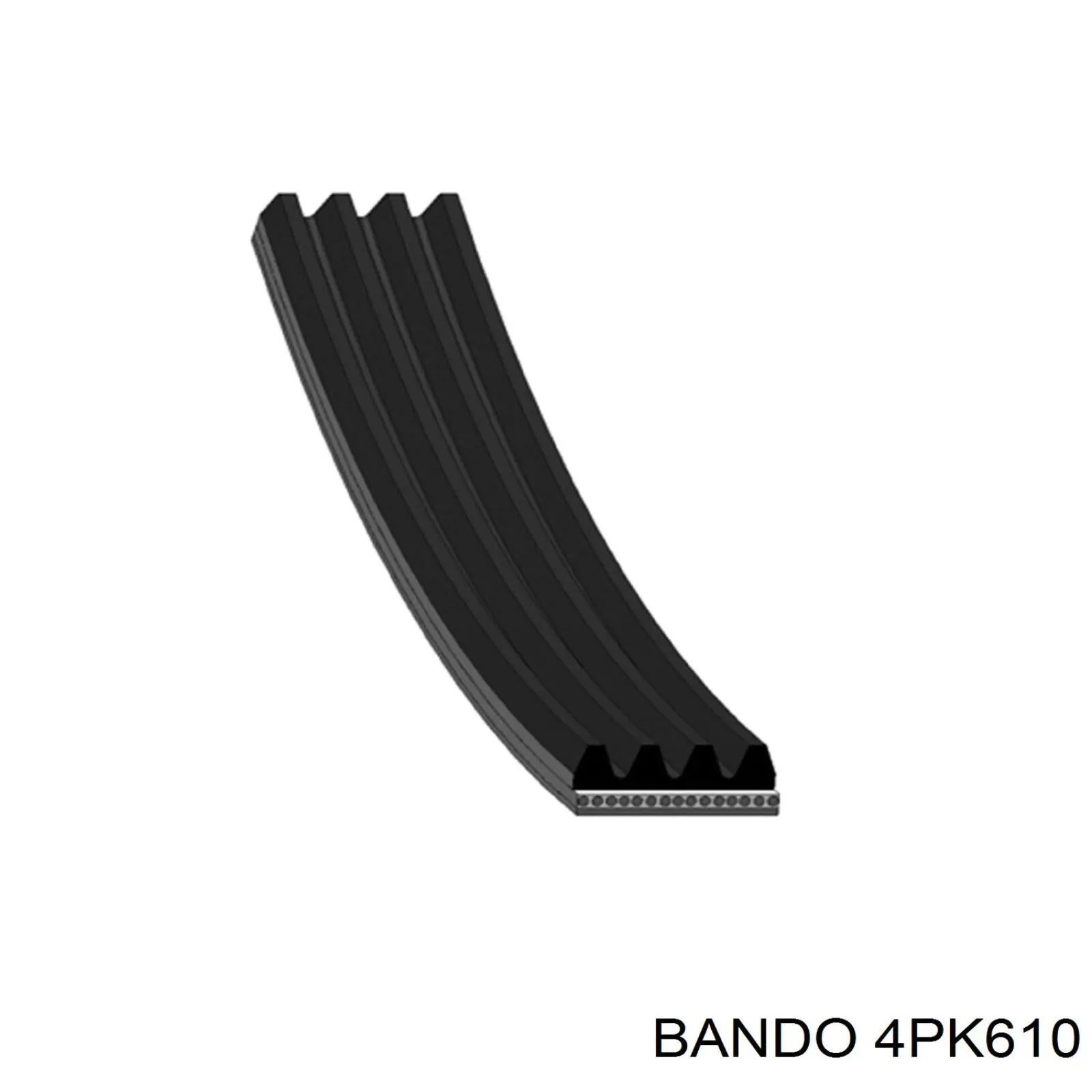 4PK610 Bando Поліклиновий ремінь