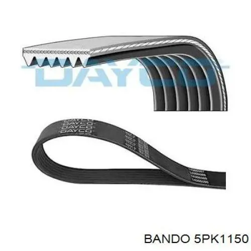 Ремінь генератора 5PK1150 Bando