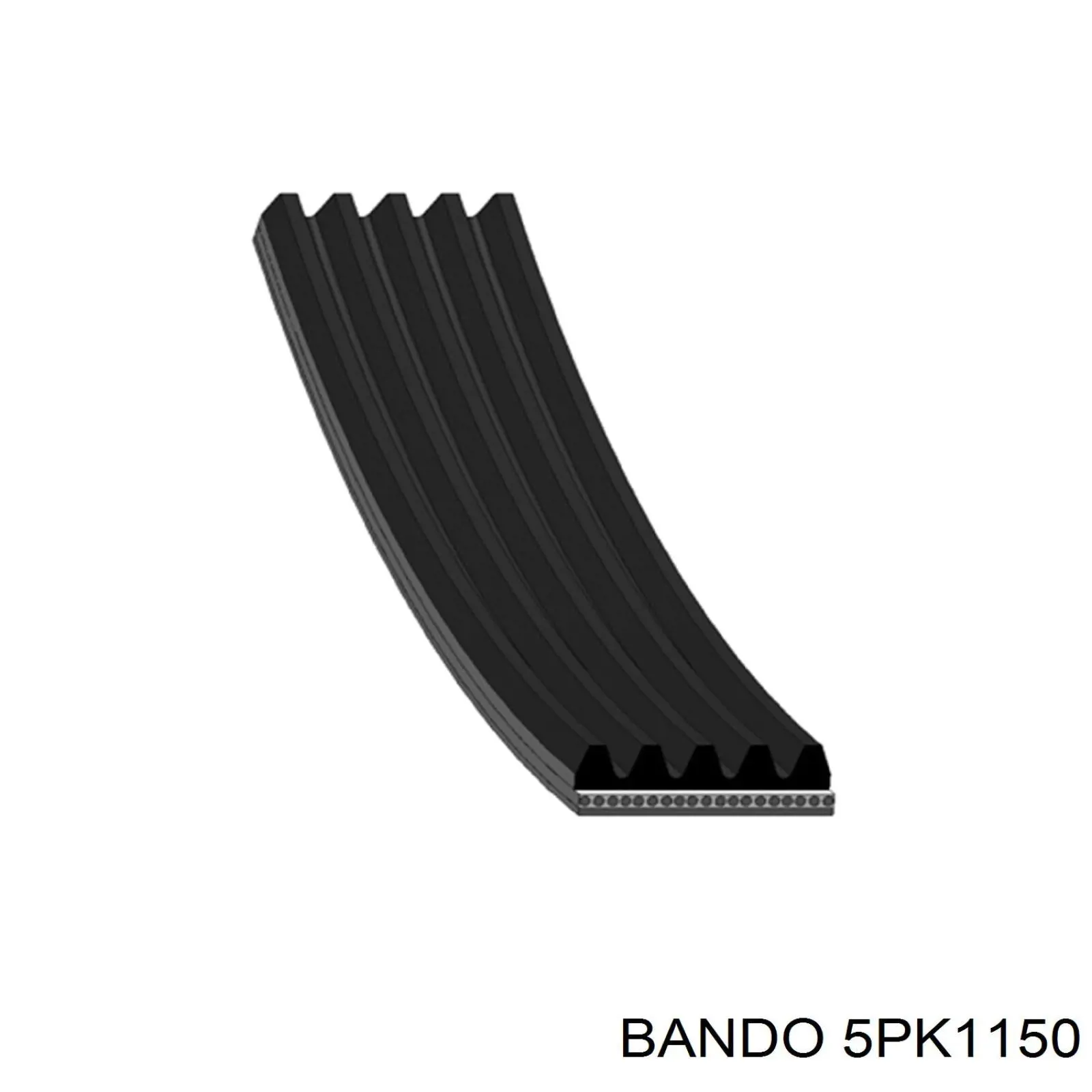 5PK1150 Bando Поліклиновий ремінь