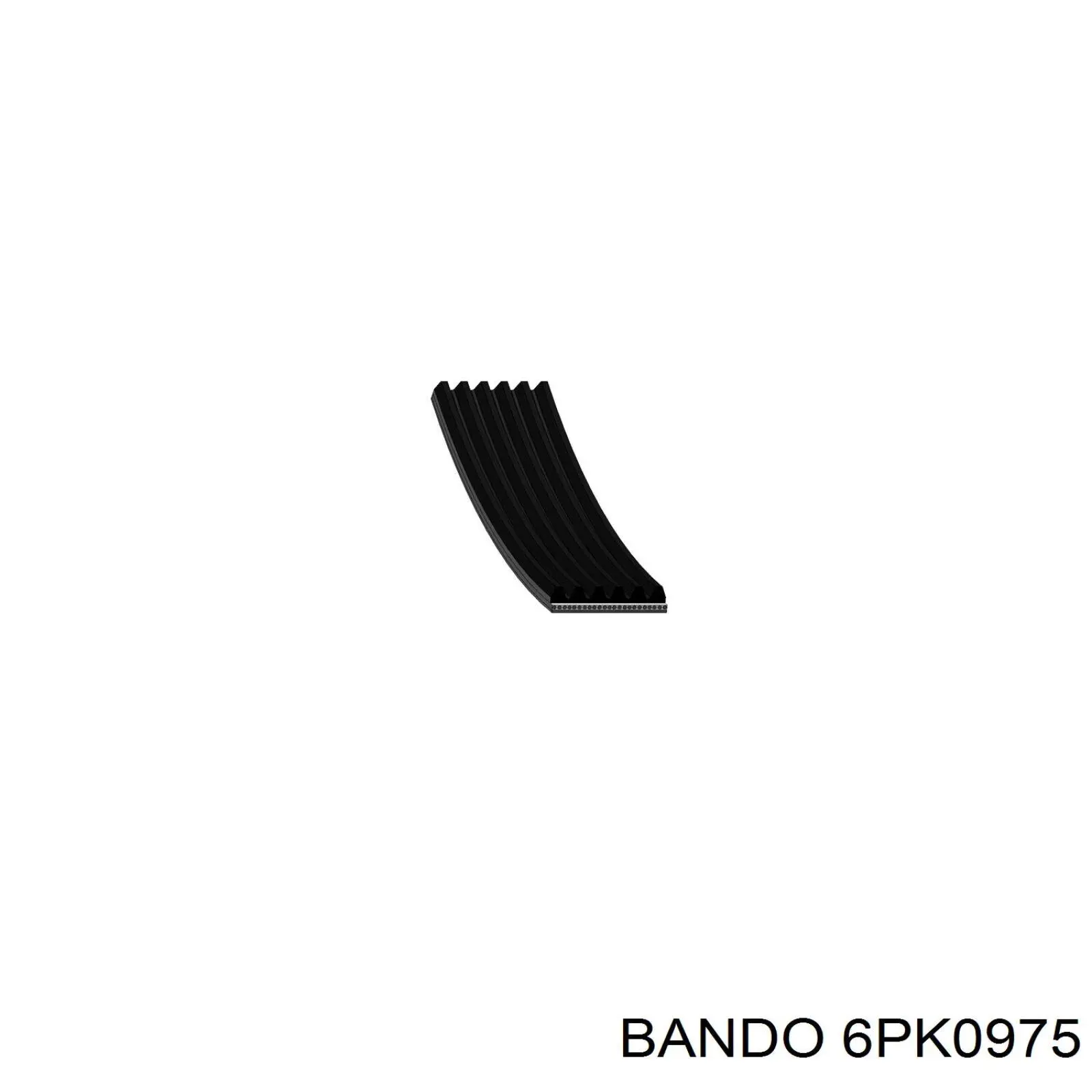 6PK0975 Bando ремінь приводний, агрегатів