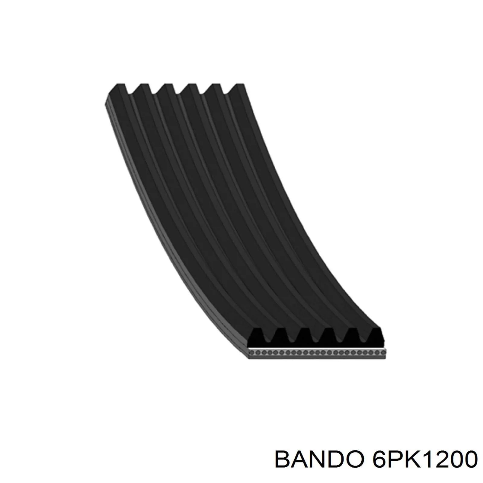 Ремінь генератора 6PK1200 Bando