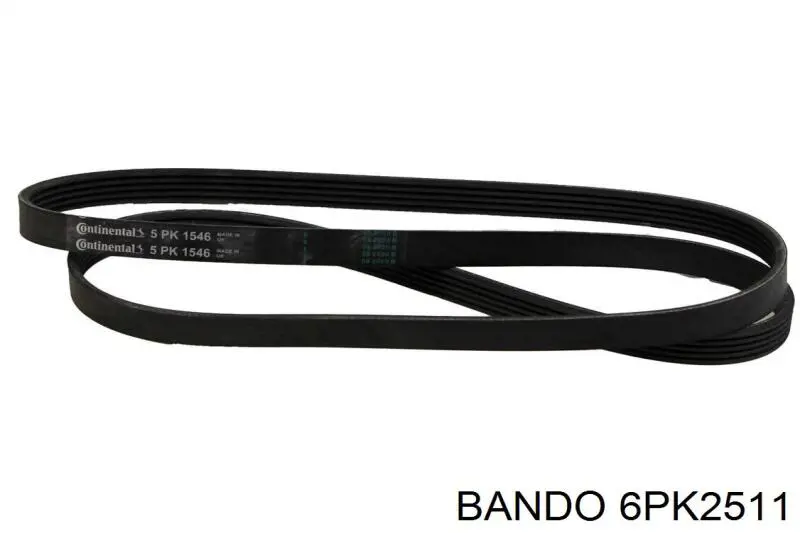 Ремінь приводний, агрегатів 6PK2511 Bando