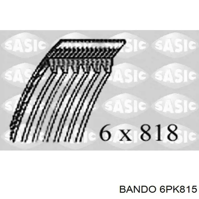 6PK815 Dayco Поліклиновий ремінь