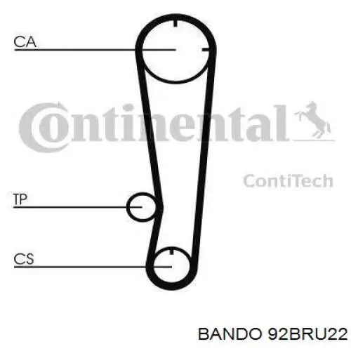 92BRU22 Bando Ремінь двигуна