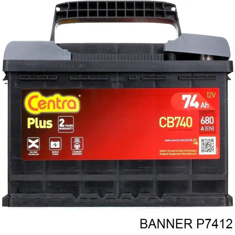Купити P7412 Banner Автомобільна батарея