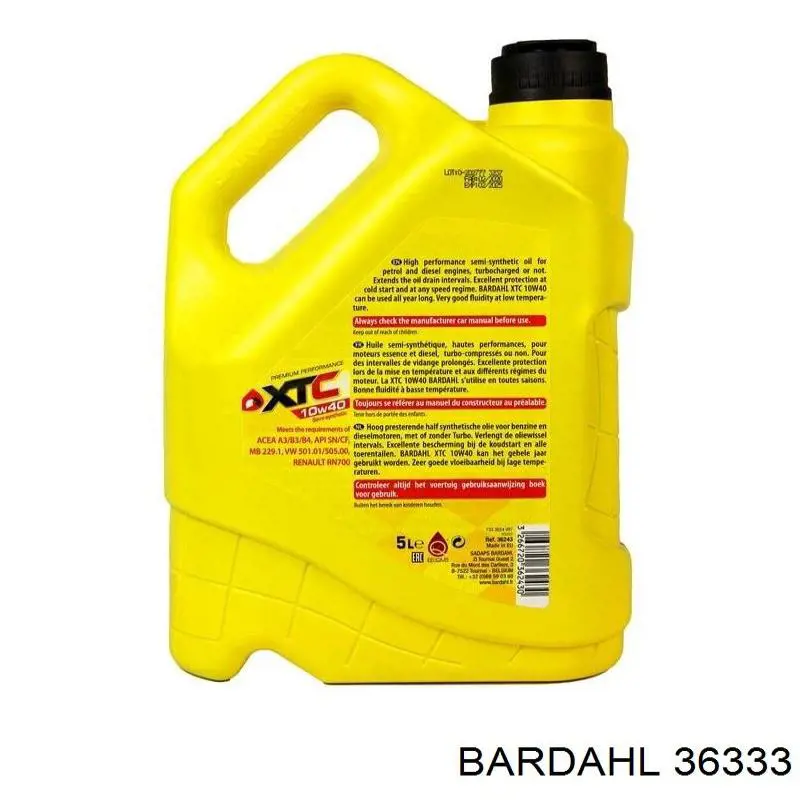 36333 Bardahl Масло двигуна