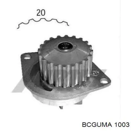 Сайлентблок амортизатора переднього 1003 Bcguma