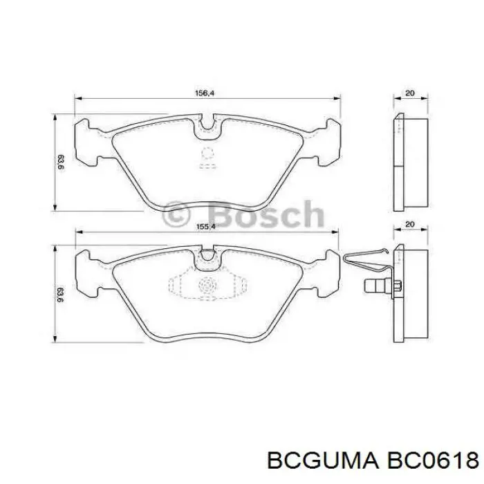 Сайлентблок нижнього важеля передньої підвіски Bcguma BC0618 ціна, від 4.26 USD