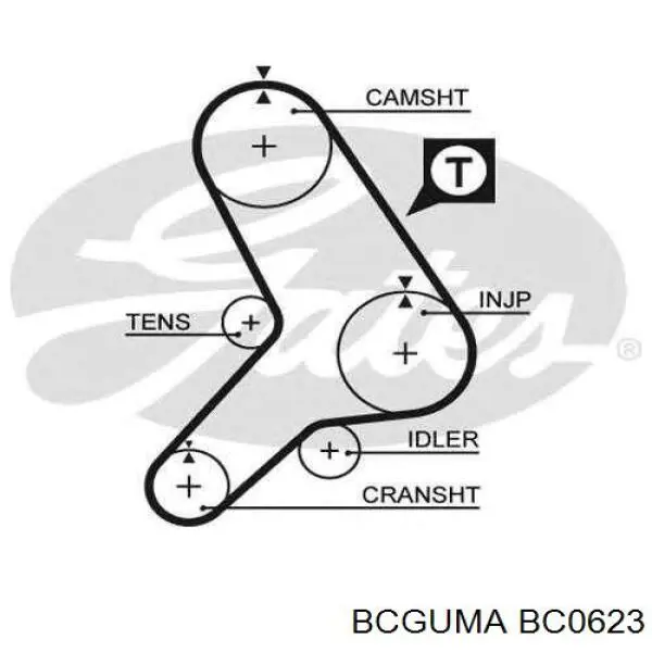 Сайлентблок амортизатора заднього BC0623 Bcguma