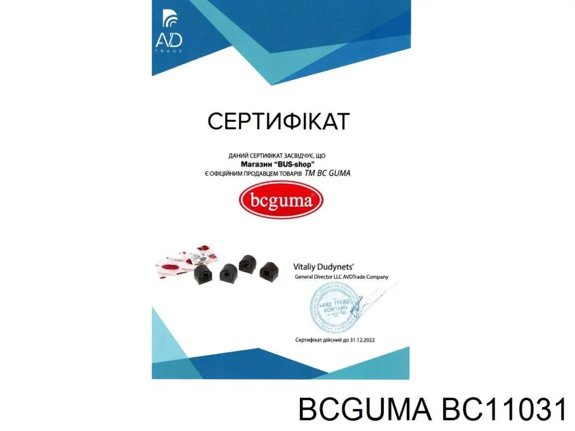 Купити BC11031 Bcguma Сайлентблок передній балки/підрамника