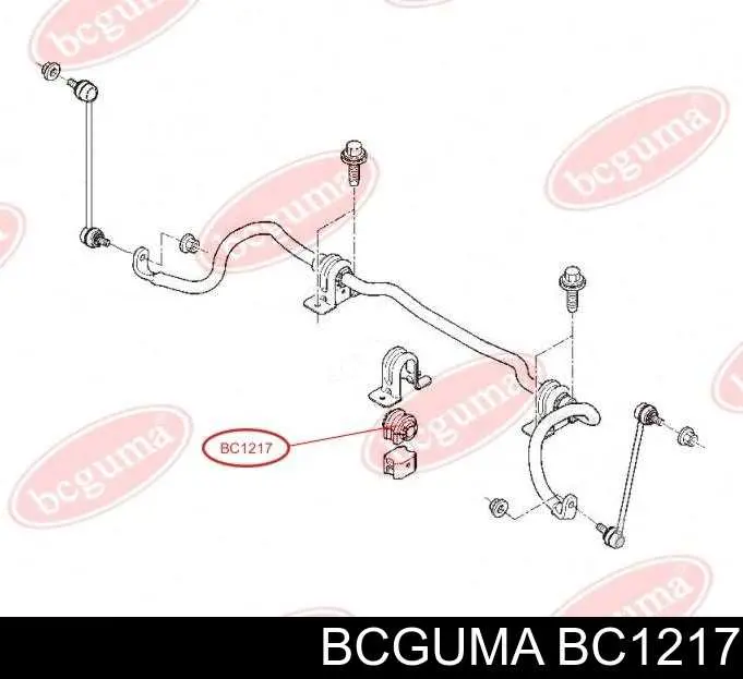 Купити BC1217 Bcguma Подушка стабілізатора передня