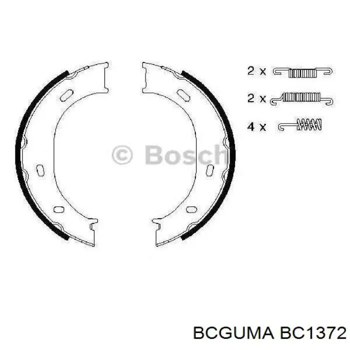 Пильник направляючої супортугальмівного, переднього Bcguma BC1372 ціна, від 1.09 USD