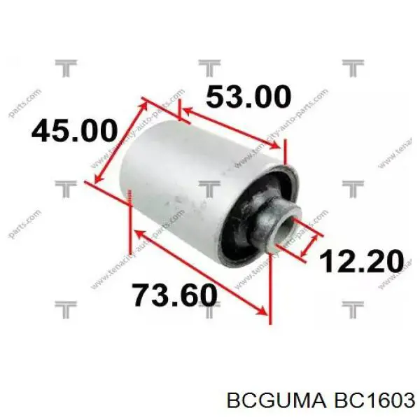 BC1603 Bcguma сайлентблок переднього нижнього важеля