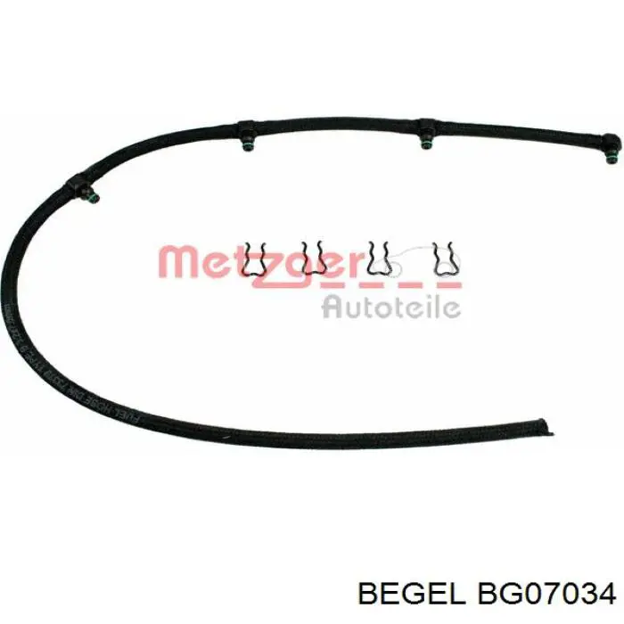 BG07034 Begel Трубка паливна, зворотня від форсунок