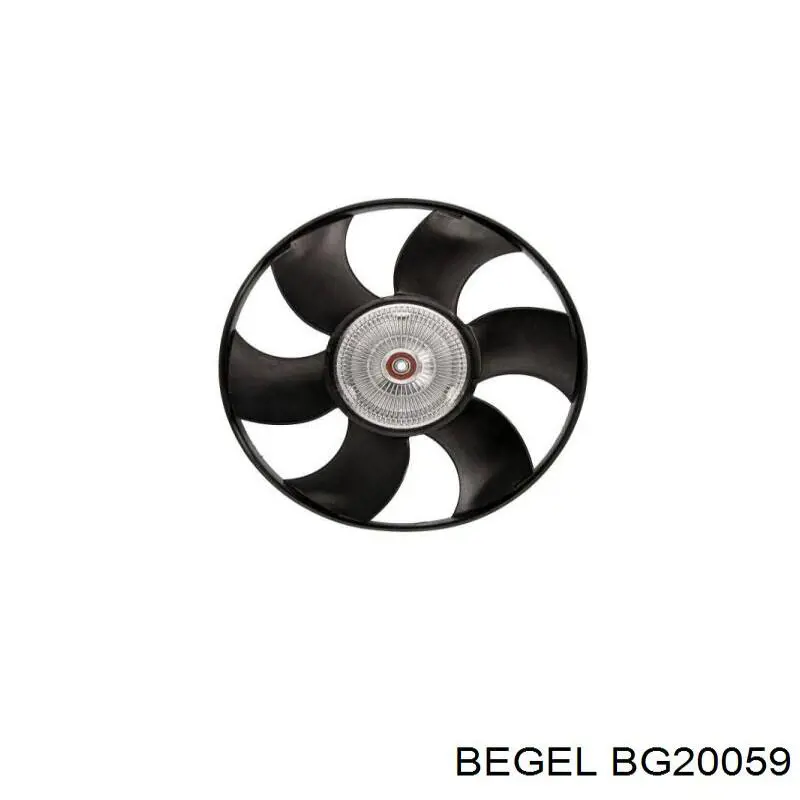 BG20059 Begel вентилятор/крильчатка радіатора охолодження