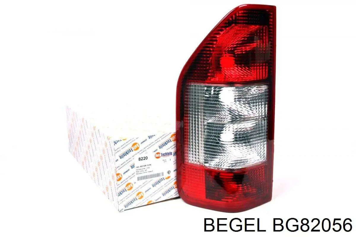 Ліхтар підсвічування заднього номерного знака BG82056 Begel