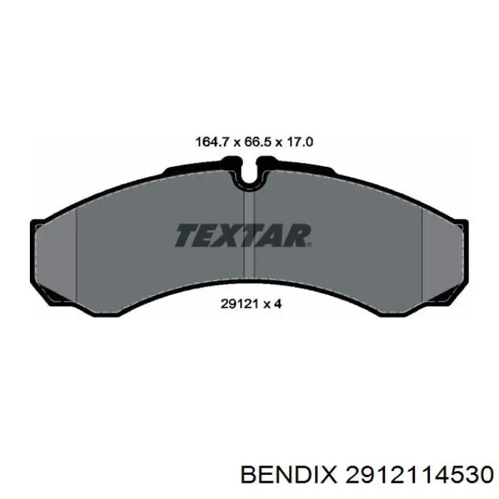 Колодки гальмівні передні, дискові 2912114530 Jurid/Bendix