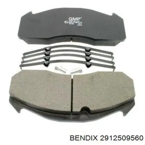 2912509560 Jurid/Bendix Передні гальмівні колодки