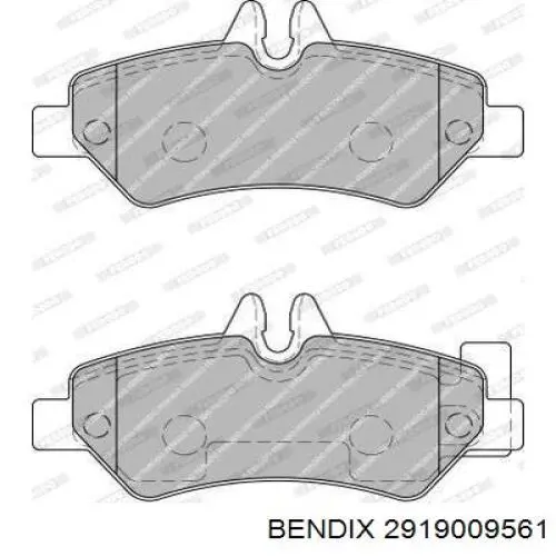 Купити 2919009561 Jurid/Bendix Задні колодки
