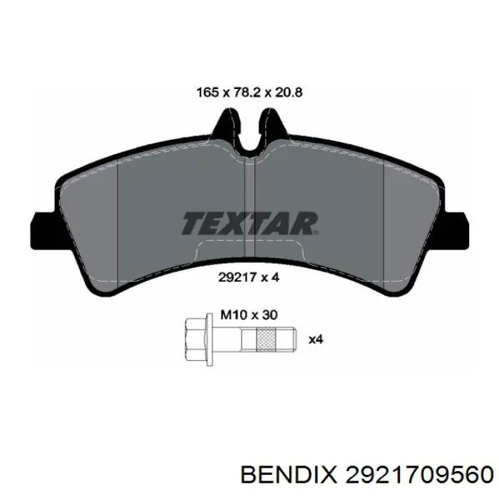 Задні гальмівні колодки Jurid/Bendix 2921709560 ціна, від 32.50 USD