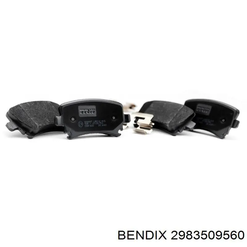 Задні гальмівні колодки Jurid/Bendix 2983509560 ціна, від 37.33 USD