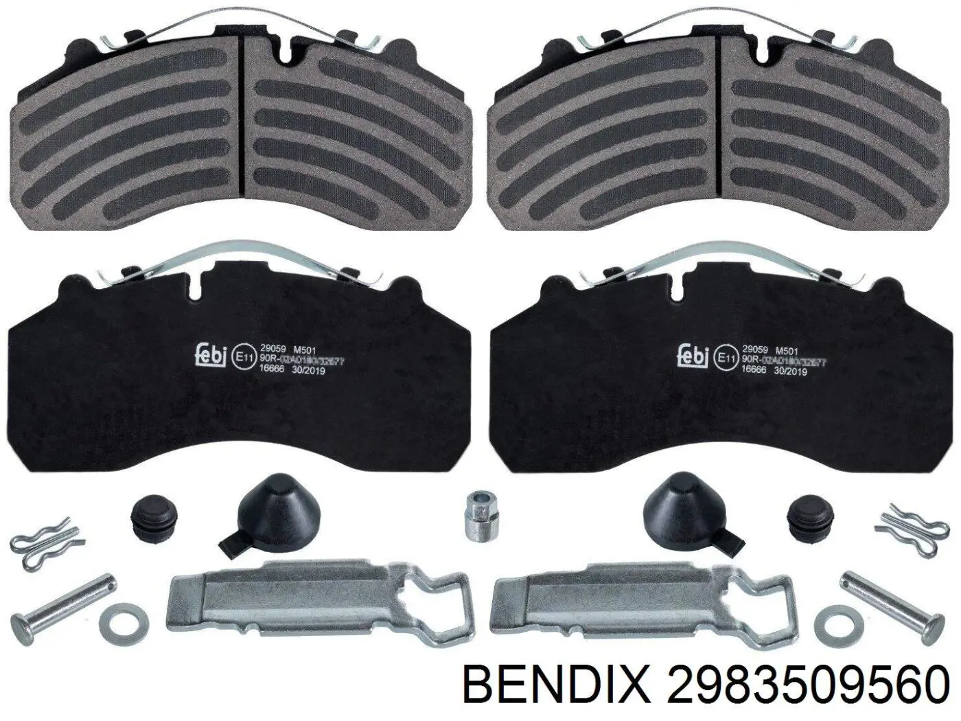 Купити 2983509560 Jurid/Bendix Задні колодки