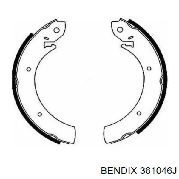 Колодки гальмові задні, барабанні 361046J Jurid/Bendix