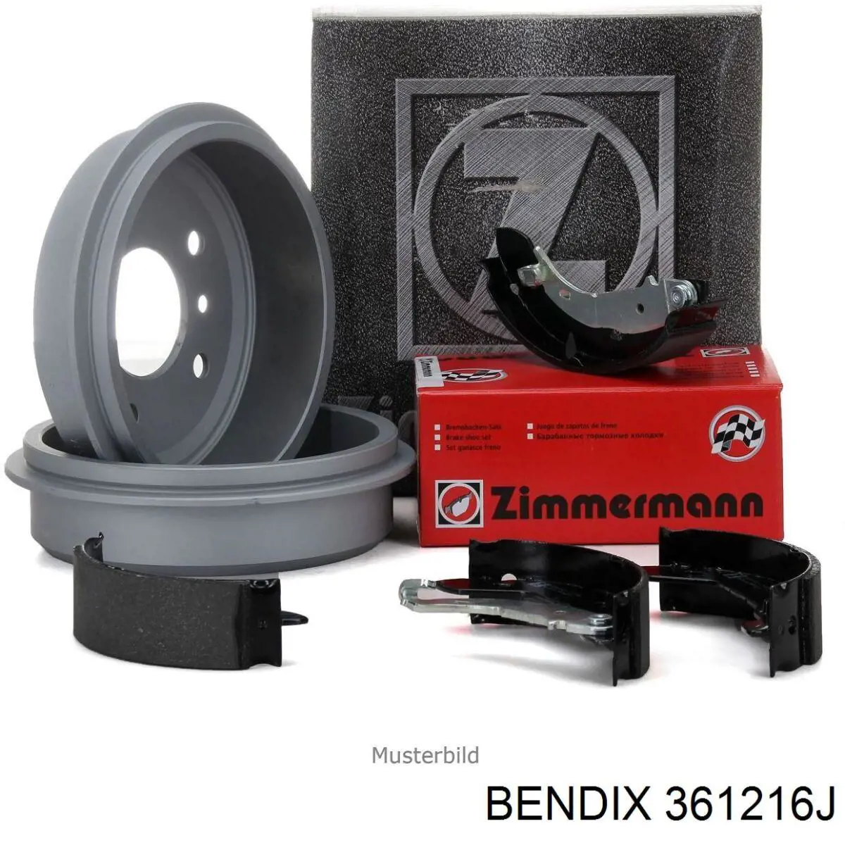 Колодки гальмові задні, барабанні Jurid/Bendix 361216J ціна, від 13.47 USD