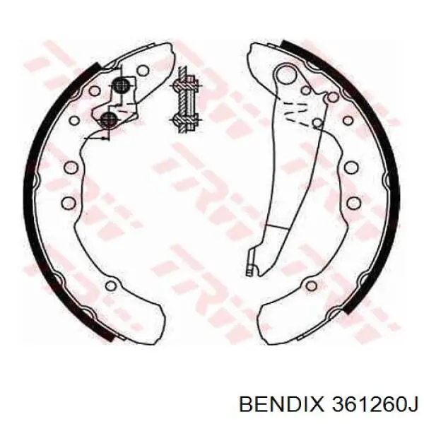 Колодки гальмові задні, барабанні 361260J Jurid/Bendix