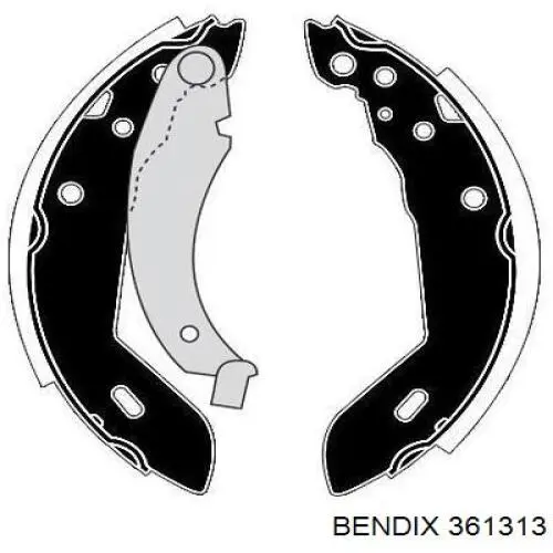 Колодки гальмові задні, барабанні Jurid/Bendix 361313 ціна, від 12.33 USD