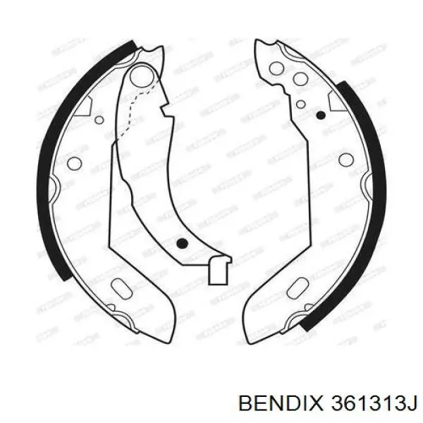Гальма робочі задні ножні і гальмівні барабани Jurid/Bendix 361313J
