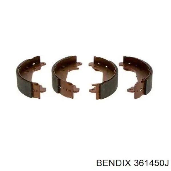 Колодки гальмові задні, барабанні 361450J Jurid/Bendix