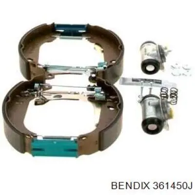 Гальма робочі задні ножні і гальмівні барабани Jurid/Bendix 361450J