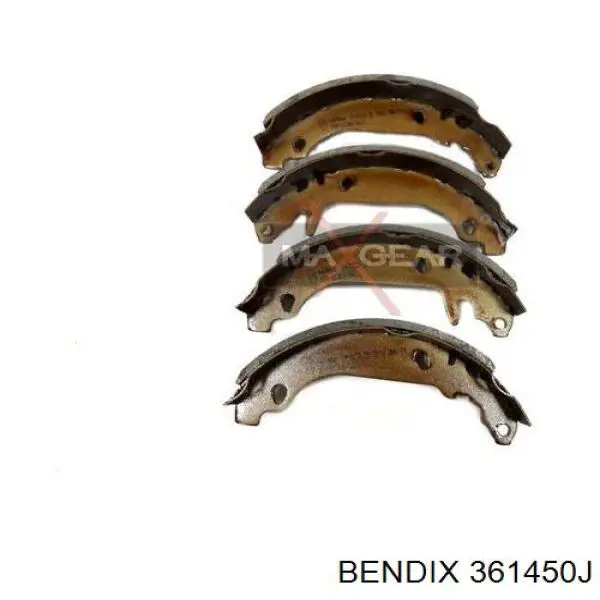 361450J Jurid/Bendix Колодки гальмівні задні, барабанні
