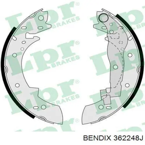 Гальма робочі задні ножні і гальмівні барабани Jurid/Bendix 362248J