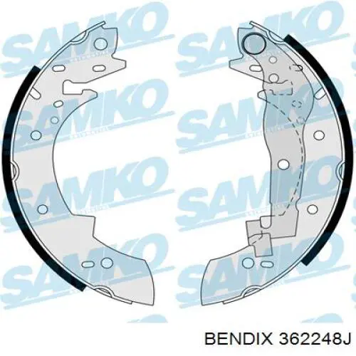 Колодки гальмові задні, барабанні Jurid/Bendix 362248J ціна, від 21.82 USD