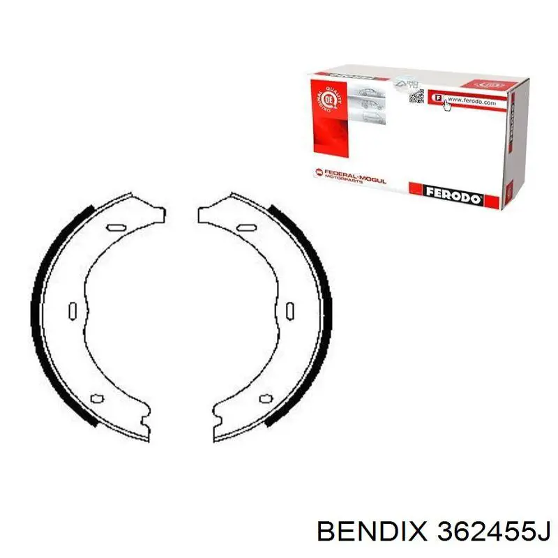 Колодки ручника 362455J Jurid/Bendix