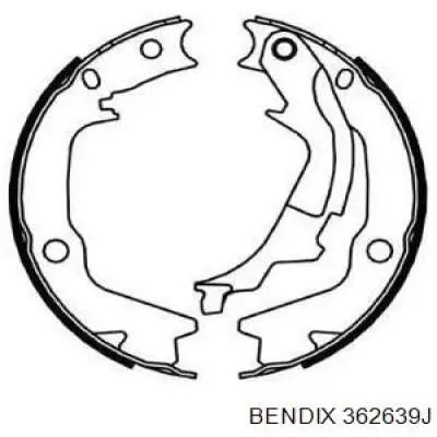Колодки ручника 362639J Jurid/Bendix