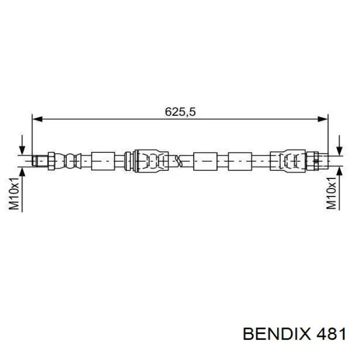 R481 Jurid/Bendix колодки гальмові задні, барабанні