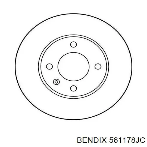 561178JC Jurid/Bendix Гальмо дискове переднє