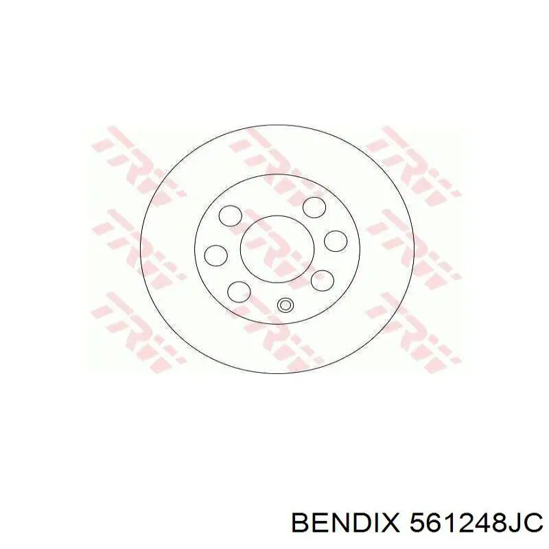 Диск переднього гальма Jurid/Bendix 561248JC ціна, від 23.87 USD